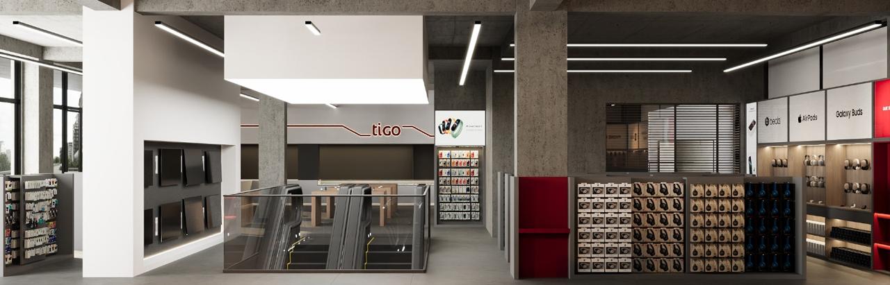 tigo mobile store interior